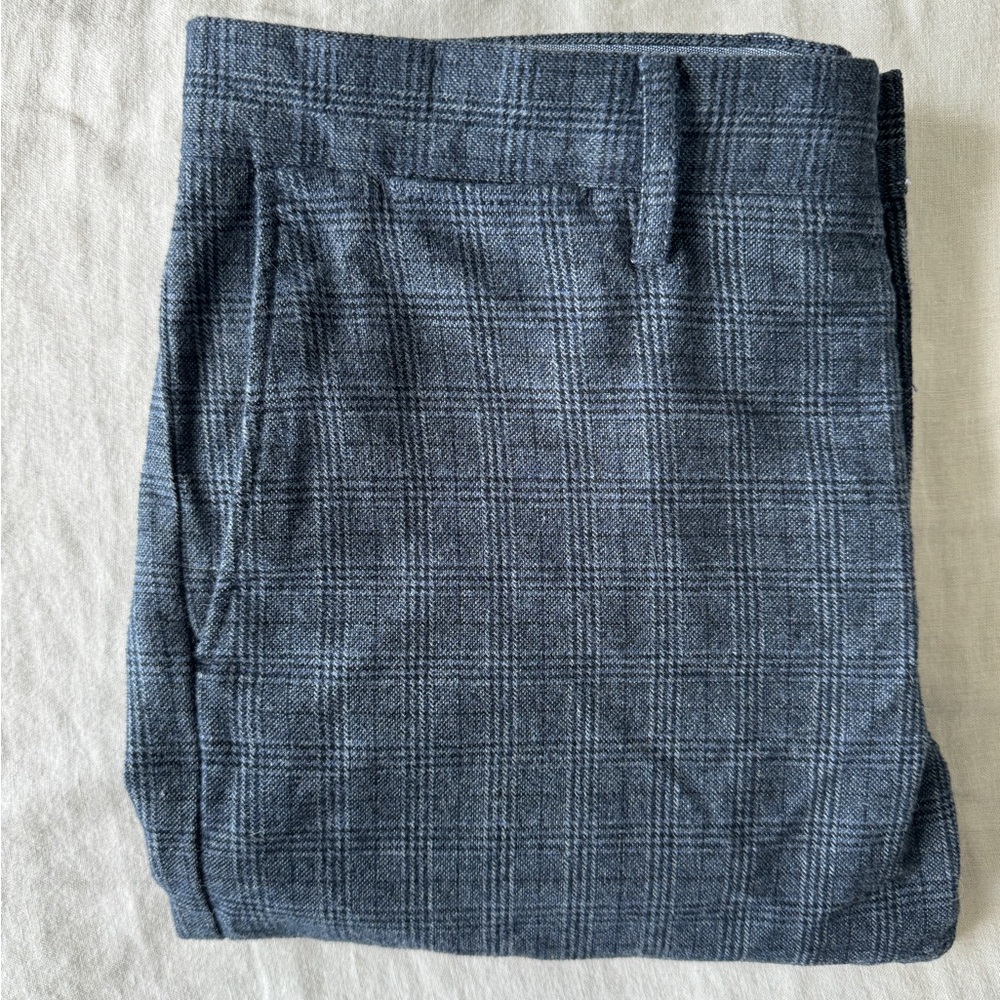 J.Crew 484 Slim-fit brushed twill pant in plaid, size 30/30 in Glen Plaid, EUC